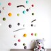 Driftwood Mobile with Felt Balls -- Kinetic Long (83 cm) Ceiling Mobile -- Baby Neutral Gender -- Ready to ship {Custom Order for Amanda}