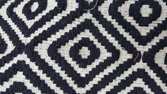 Upholstery Fabric Woven Fabric Yarn Dyed Black and White Home ...