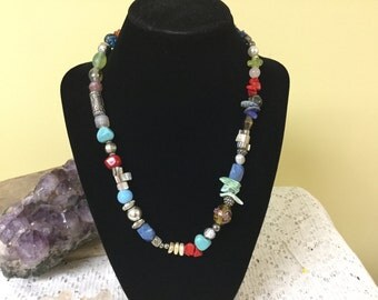 Vintage Various Stone Necklace