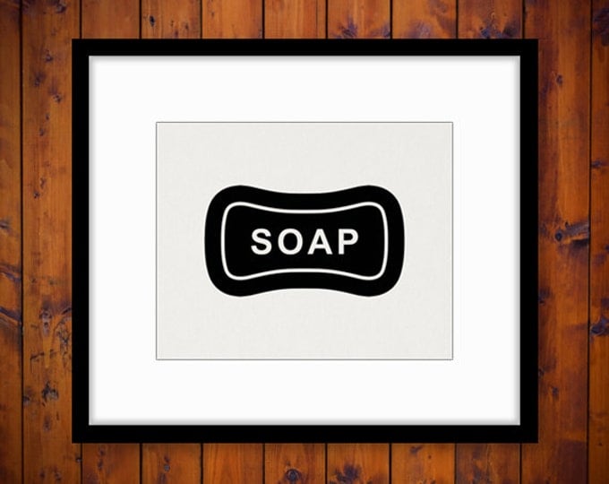 Soap Icon Printable Graphic Digital Bar of Soap Image Download Artwork Jpg Png Eps HQ 300dpi No.4402