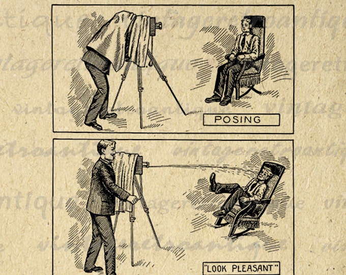 Digital Printable Antique Ad Trick Camera Image Advertisement Graphic Download Vintage Clip Art HQ 300dpi No.1869