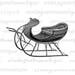 Winter Sleigh Digital Image Download Collage Sheet Snow Sled