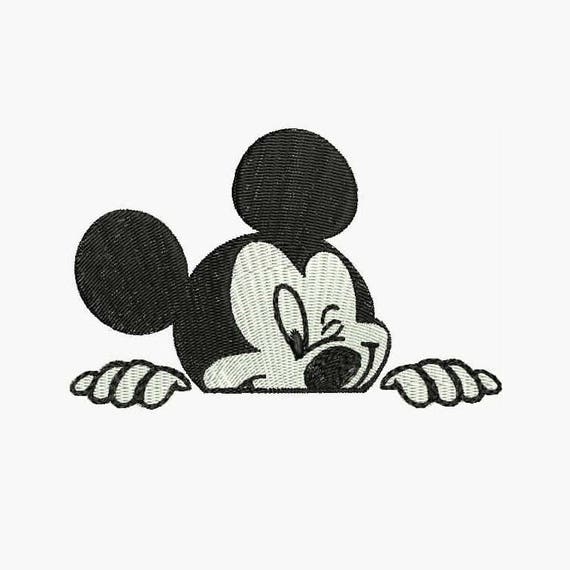 Mickey Mouse Machine Embroidery Designs Cartoon Decorative