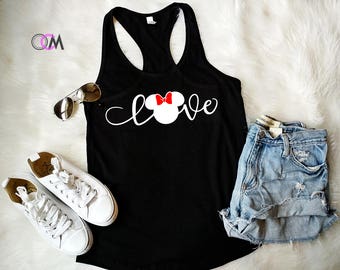Love Disney Tank, Family Disney Shirts, Mickey Minnie Shirts, Mickey T-shirt, Minnie T-Shirt, Family Shirts, Disney Tank, Love Minnie