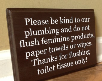 Bathroom Signs Septic Systems septic system rules wooden sign plaque do not flush sign Bathroom Signs Septic Systems septic system rules wooden sign plaque do not flush sign