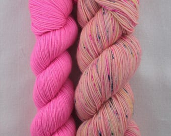 Hand-dyed yarn - sock yarn - superwash - merino - dyed-to-order - bundle SUPER CHAUSSETTE CANDY