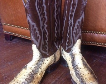 Men's Tony Llama snakeskin boots size 9.5B