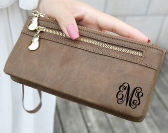 women's wallet, leather wallet, monogram clutch, mothers day gift, personalized wallet, monogram wallet, monogrammed wallet, womens wallet