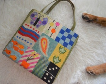 Vintage one of a kind hand stitched purse