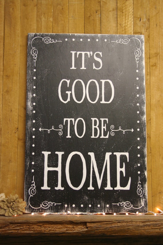 Items similar to Wood Sign Rustic Distressed Wood Wallhanging It's Good