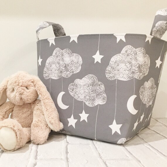Lullaby Fabric Basket Nappy Basket Diaper Caddy Nursery