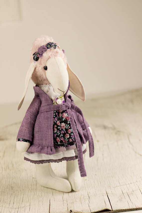 sheep lamb toy ooak stuffed animal clothing unusual exclusive
