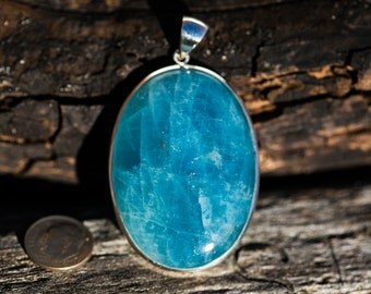 Aquamarine pendant Large Rare Aquamarine by NaturalRockShop