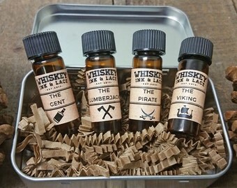 Intro to Beard Oil Sample Kit - 4 of Our Top Selling Beard Oils, Beard Oil Sample, Beard Grooming Kit Gift For Men Father's Day Gift for Dad