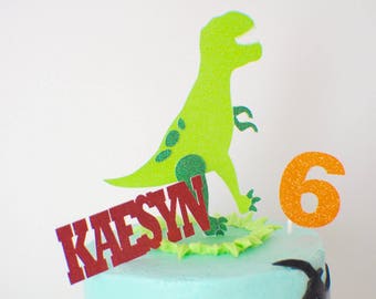 Dinosaur Cake Topper, Custom Dinosaur Cake Topper, T-rex Cake Topper