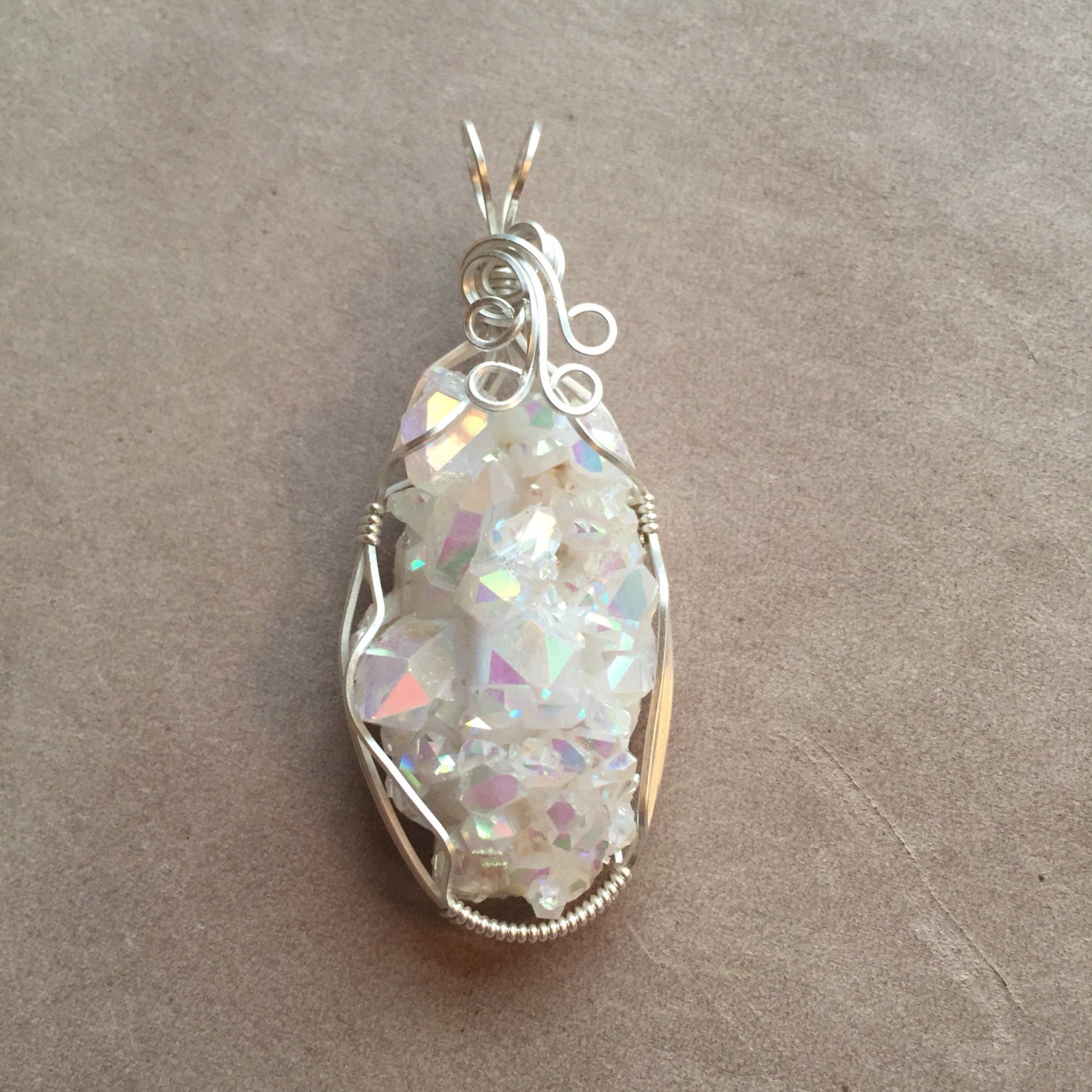 Opal Aura Angel Aura Quartz Crystal by DreamingEagleDesigns