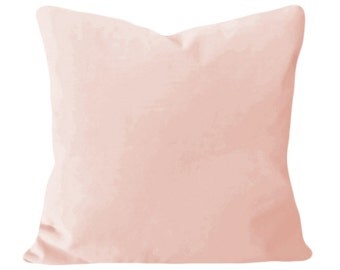 Pink Blush Velvet Pillow Cover - Decorative Pillow - Throw Pillow - Both Sides - 12x16, 12x20, 14x18, 14x24, 18x18, 20x20, 22x22, 24x24