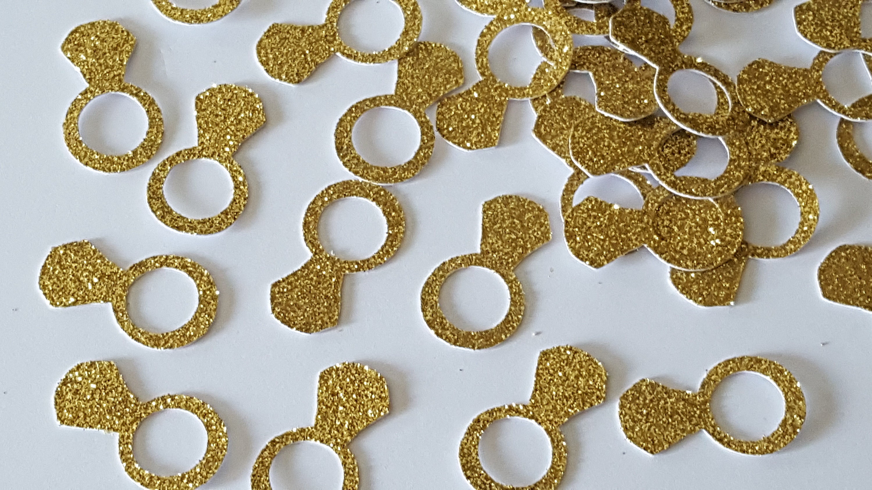 Ring Confetti Gold Table Scatter- Confetti- Bridal Shower Decor- Gold ...