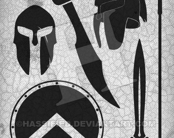 Spartan Pack - SVG, EPS Cut Files for Cricut and Silhouette Cameo