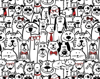 Fashion Dogs Jersey Knit by Springs Creative