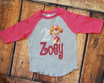 Paw Patrol Birthday Shirt-Girls