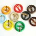 Small belt buckles in different colours, Vintage Plastic Buckles from 1960s, Buy one or all of them, unused!!