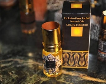 Ambergris Civet Mukhallat 3ml - Art Parfum / Perfume Oil by Sharif Laroche - Alcohol Free Natural Arabian Attar with Civet Musk Ambre Gris