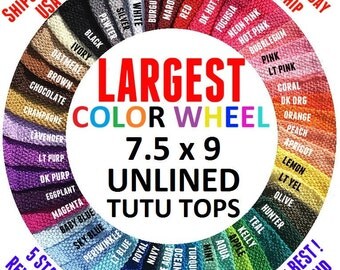 8 Inch Crochet Tutu Top - 7.5 W x 9 H - Tube Tops, Dress Top, Unlined, Tutu Supply, Large, CrabsCraftShack