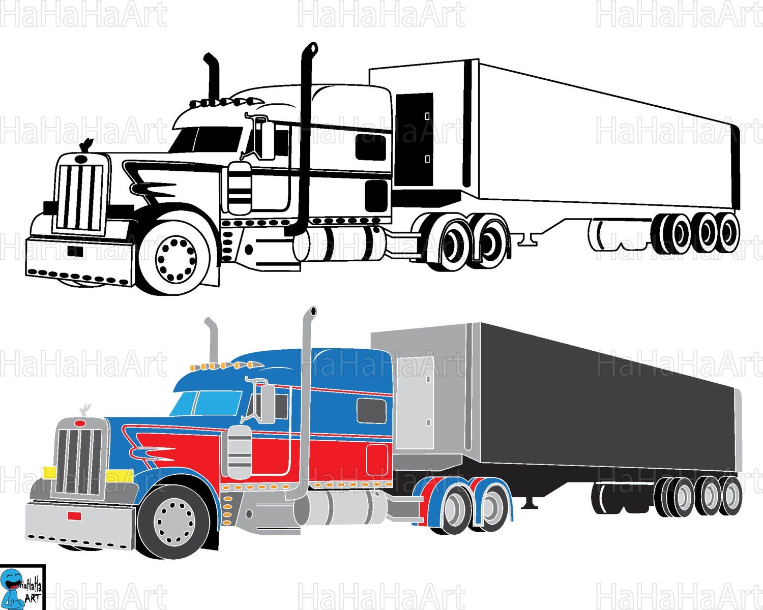 Free Free 68 18 Wheeler Semi Truck Svg SVG PNG EPS DXF File