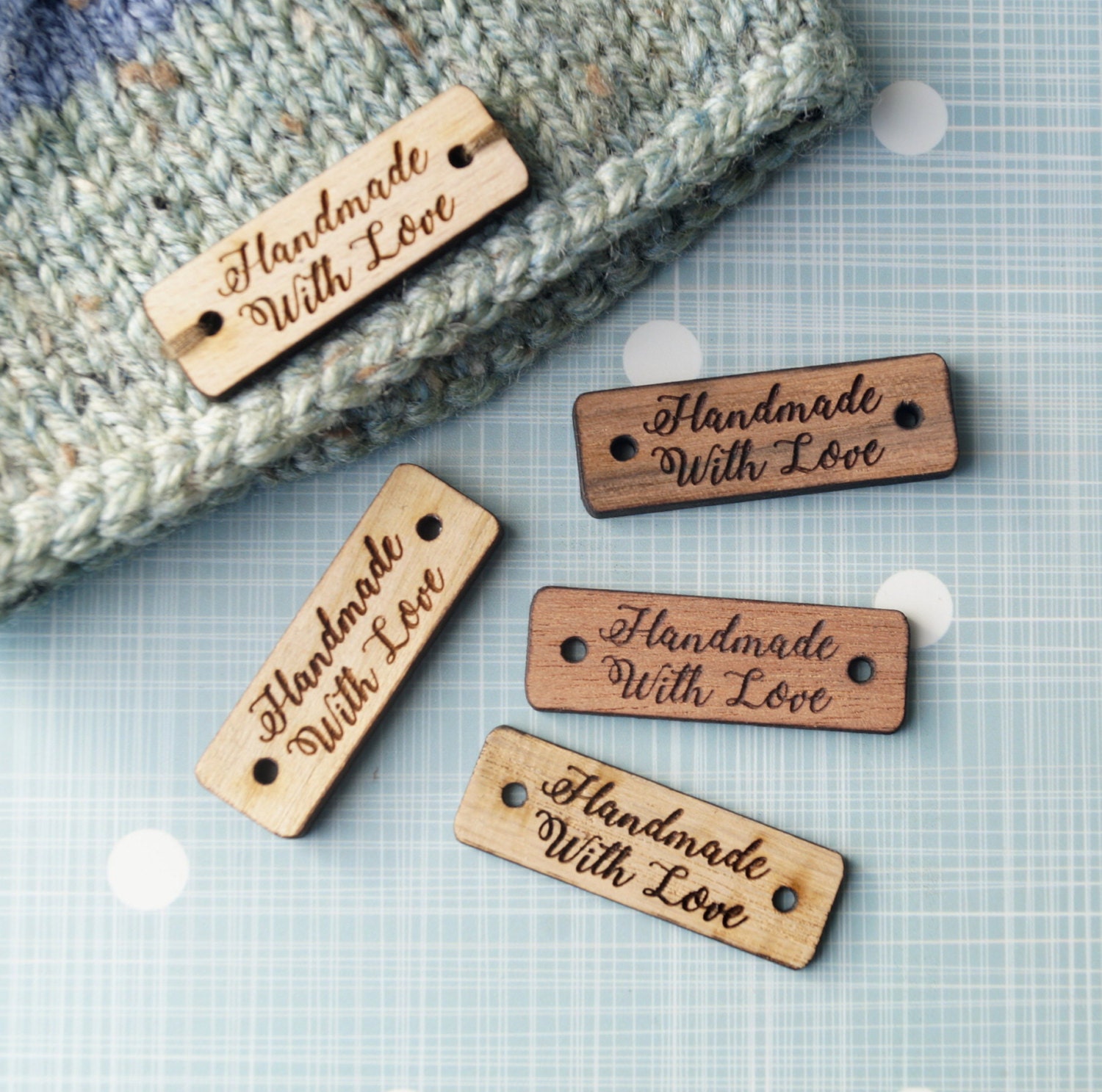 Personalized label tags.Custom clothing labels wooden garment