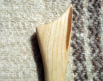 Wooden hair stick Wood hair stick 1 Prong Hand carved Hair accessory stick Eco friendly Hair stick wood
