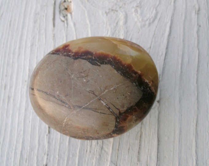 Polished Septarian Palmstone, Dragon Stone, Specimen, for display, natural healings, meditation, Calcite, Aragonite & Limestone, rocks, gift