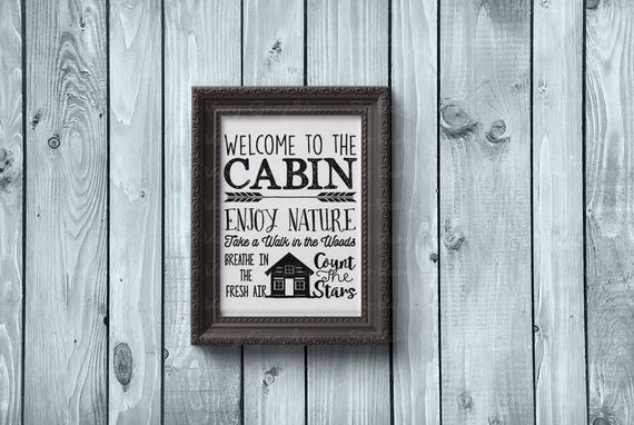 Download Welcome to the Cabin | SVG Cutting File for Cricut ...