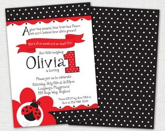 Homemade Ladybug Invitations 8