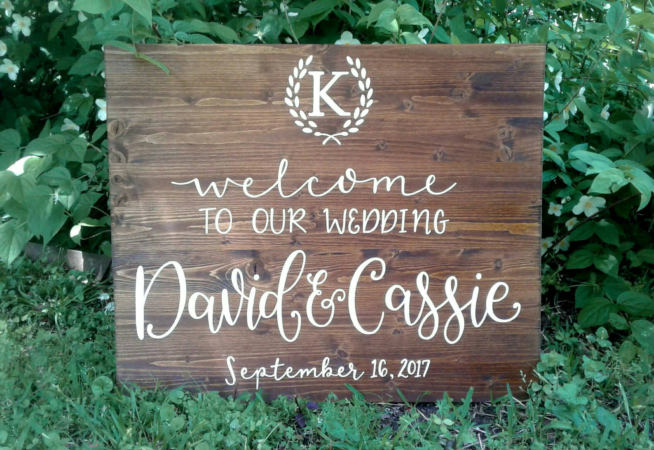 Welcome Wood Wedding Sign Welcome To Our Wedding Names   Il Fullxfull.1230248979 7o9g 