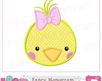 Chick applique,Chick design,Chick embroidery,Girl applique,Chick applique,Girl applique,Girl birthday,Chick,Spring applique.-005