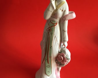 Japanese vintage geisha girl unmarked