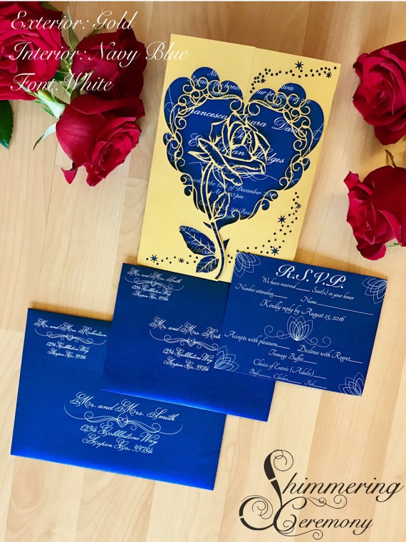 Beauty And The Beast Themed Invitations 7