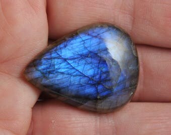 Blue Labradorite Pear Shaped Cabochon