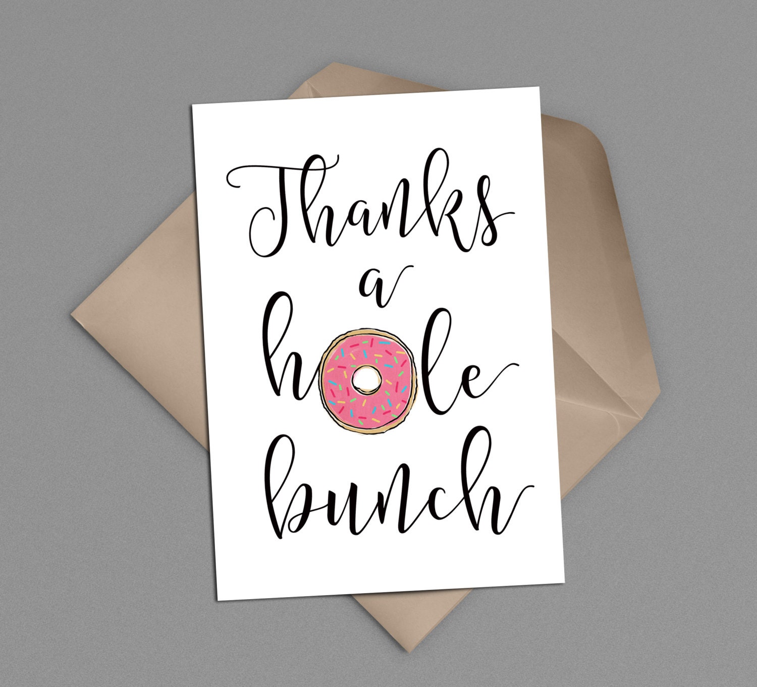 Thanks A Hole Bunch Free Printable