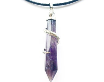 Amethyst Serpent Necklace