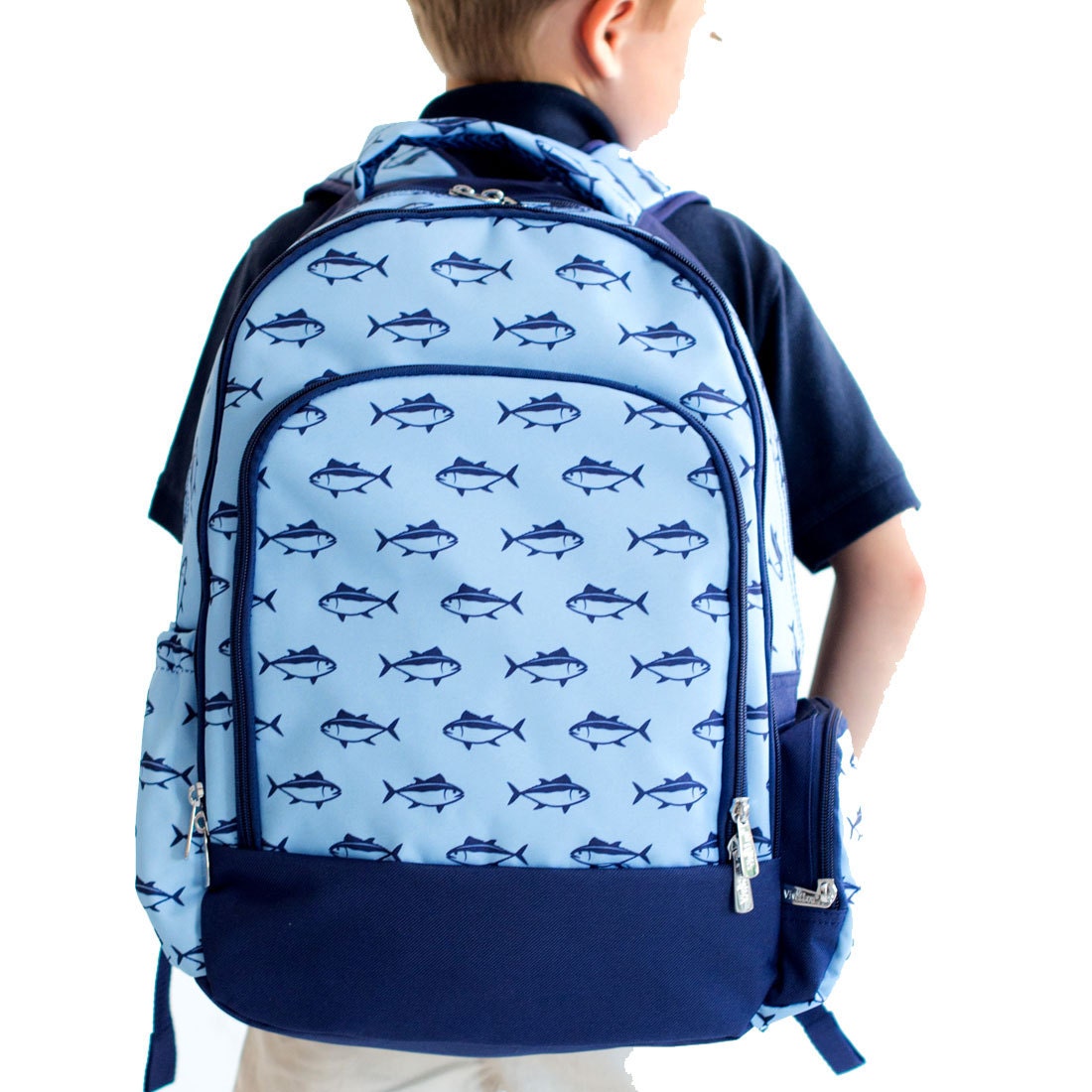 Backpack Monogrammed Boys Backpack Kids Backpack Blue Backpack