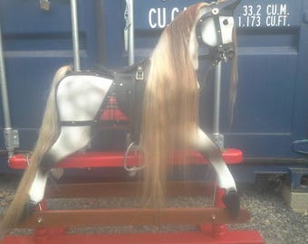 Handmade Heirloom Wooden Rocking Horse