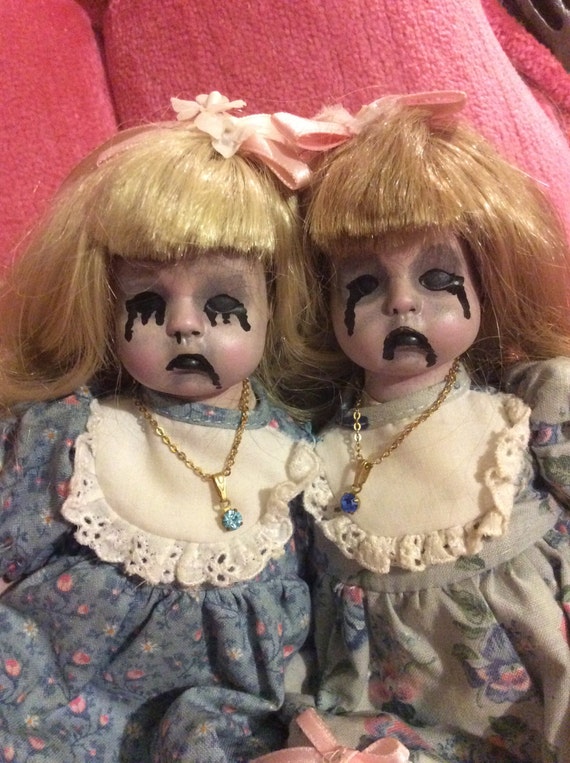 Horror doll conjoined twins