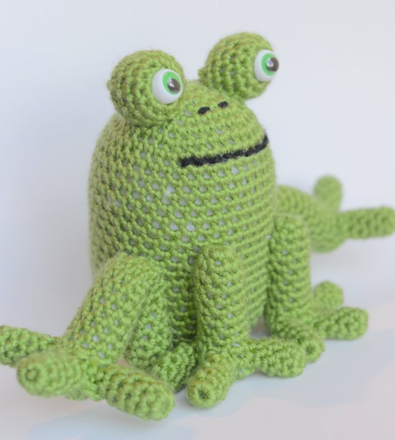 crochet stuffed frog