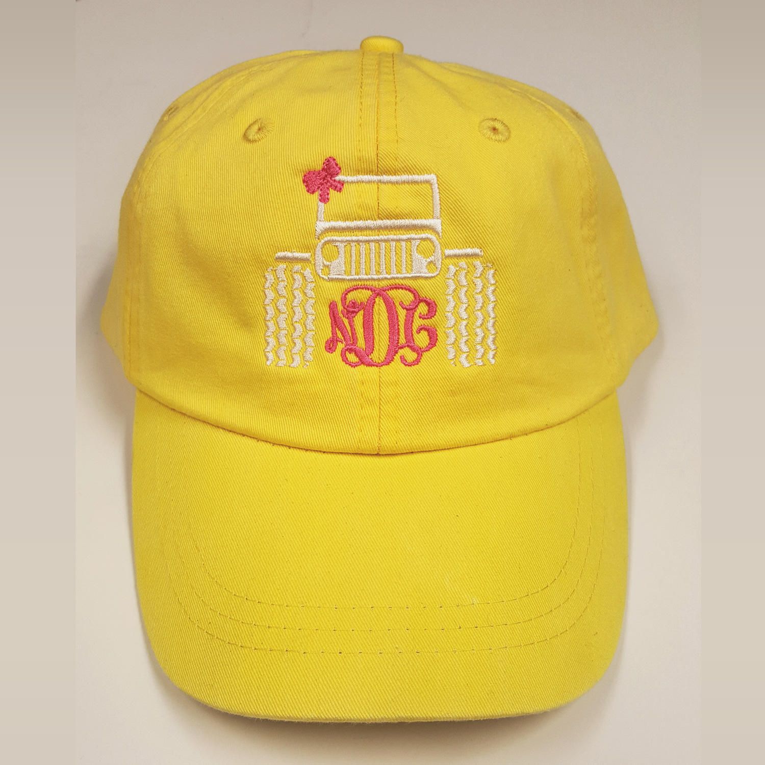 Jeep Hat Jeep Monogram Hat Custom Embroidered Monogram Hat