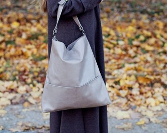 Synthetic Leather Innerraum Hobo Bag