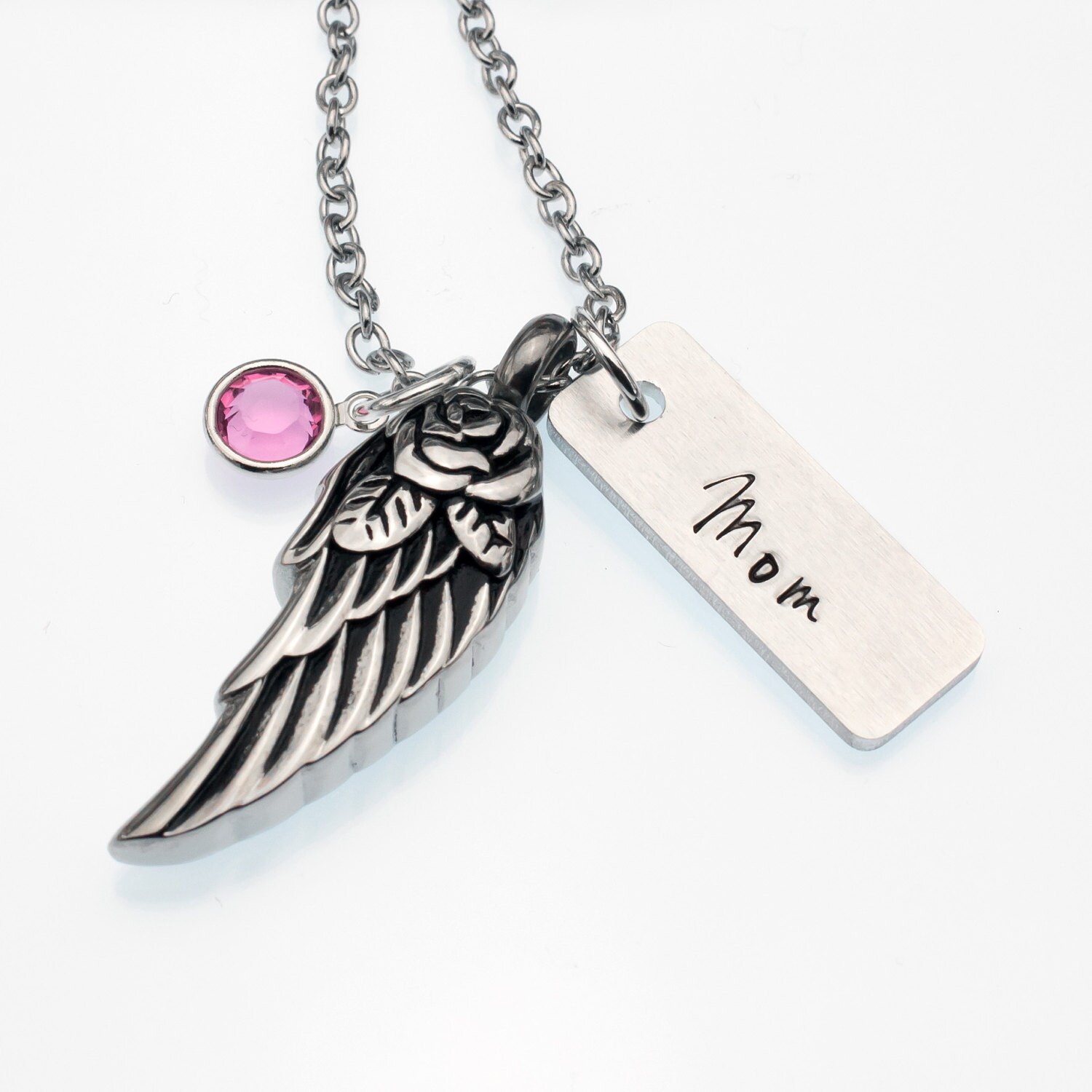Angel Wing Cremation Necklace Wing Urn Necklace Cremation