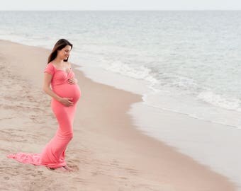 Sweetheart maternity dress/fitted mermaid maternity gown/maternity dress for photo shoot/maternity session/maternity photo/maternity clothes