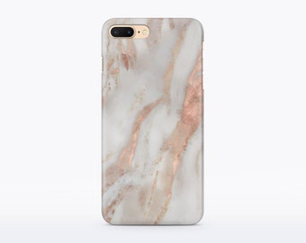Marble iPhone Case Rose Gold Marble Phone Case iPhone 6 Case Marble iPhone 7 Marble Case iPhone SE Case Marble Matte Case iPhone Case CM94